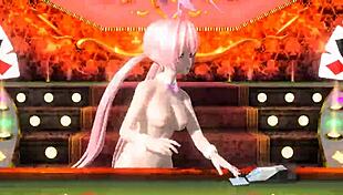 whoa! megurine luka rocks that sexy bunny costume nude mod in blackjack project diva 😘🍑