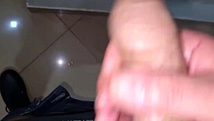 damn that sexy italian guy jerks his huge cock so intensely 😍 he moans and cums hard!!