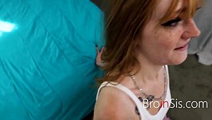 Freckled girl teases stepbro with nudes until he snaps