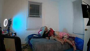 Ts kelsey masters devours that huge trans cock deep