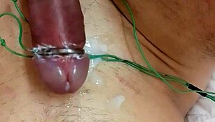 quick e-stim orgasm hits me hard 😍💦 whoa!