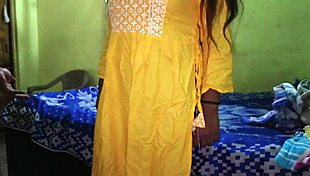 Indian Hot Bhabhi Bent Over In Dress For Dever's Doggystyle Pounding