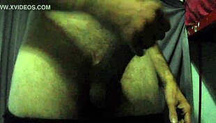 Mature man strokes monster cock to cum