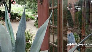 City Teen's Sneaky Cowgirl Ride on Farmland Nudist's Hard Cock Turns Outdoor Fuck Wild