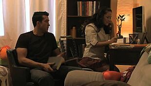 Petite Asian Slut With Big Tits And Hairy Pussy Swallows Cum After Doggystyle