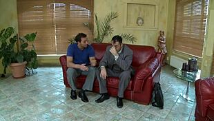 He Drills Her Shaved Pussy Missionary Then Pounds Ass Bent Over Doggystyle!