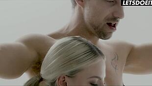 two hotties nataly and casdey lure big dick stud for steamy threeway 🔥💦