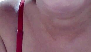 mature milf's big pussy lips tease through tight shorts