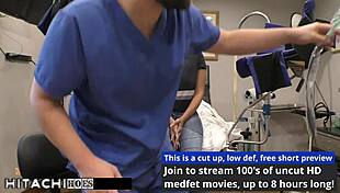 Freshman squirms from mandatory hitachi orgasm by doctor tampa taylor ortega!