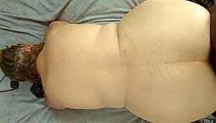 chubby big ass bbw milf fingers fat pussy and tits before huge cock cumshot facial finish