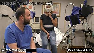 Freshman squirms from mandatory hitachi orgasm by doctor tampa taylor ortega!