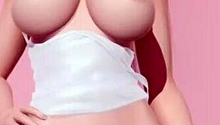 rachel's huge tits and big ass topless panties closeup in doa5 gravure