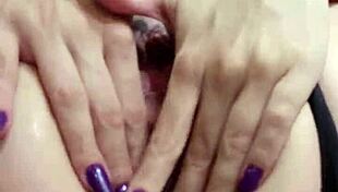 brazilian teen babe moans squirting on her hard clit in homemade pov