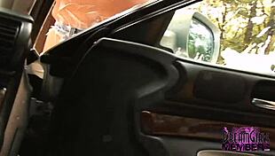 I can't stop staring at this big boob brunette babe washing her car and body so seductively