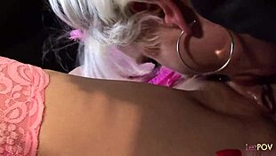 Ever watched blonde lesbian strippers finger pussies and lick boobs at the club?