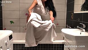 lexidona gets playful with pee pee in her czech solo vibe