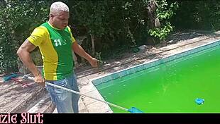 he cleaned the pool then pounded my ass deep, did he clean it good?? 😂🍑💦