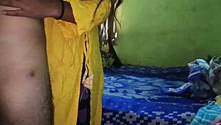 Indian Hot Bhabhi Bent Over In Dress For Dever's Doggystyle Pounding