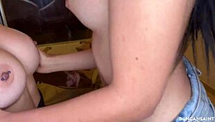 Yenifer and Andrea take turns sucking and riding my thick cock