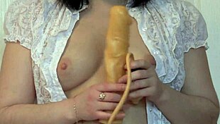 Gaping hairy holes stretch wildly in stockings bliss