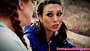 My redhead milf ass pounded hard in taboo ffm threesome 😩