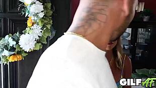 that 60 gilf sunni daize rides huge cock cowgirl with fake tits bouncing