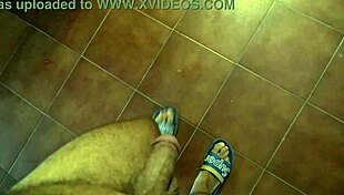 Stepson whips out massive cock spotting naked French stepmom in kitchen