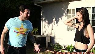 goth whore takes massive facial cumshot