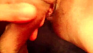 Homemade milf couple rides big fat monster cock fetish in lingerie stockings