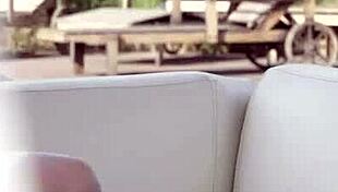 i watch babe's soft feet get drenched in thick cumshot