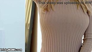 Beautiful long-legged stepmom dives into taboo handjob and sex with POV