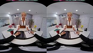 Vrhush's Hands-On Threesome: Alura Jenson and Laney Grey Bent Over for Cum-Swapping Doggystyle