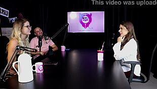 pati ferraz watches man dress as woman for domination fetish mentoring in sheer red lingerie