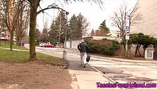 whoa this beautiful teen 18+ takes facial after deepthroat on huge cock 😍💦