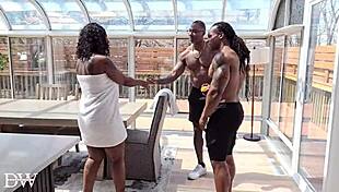 two ripped studs rip clothes and claim lyric sky's ebony face with cumshots