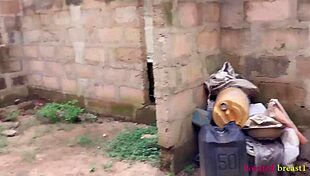 Banging Big White Ass Bent Over Doggystyle in Abandoned Building