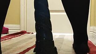 you seeing this chubby fox solo stuffing that monster bad dragon with cum lube?