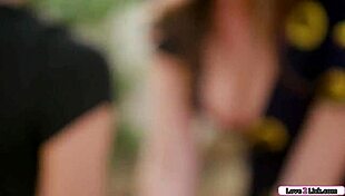 Lesbian Threesome Licks Straight Friend to Shaved Pussy Orgasm