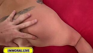 chad and dan titty fuck rachele richey's big natural tits cowgirl style