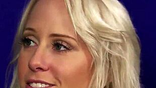 Peculiar Babe Swallows Massive Jizz Load After Bukkake Facial and Cum Swapping Session