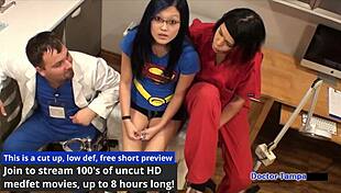 dr tampa saving super mina little 18+ cutie in nurse play 😏👩‍⚕️🔥