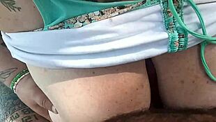 Horny Mature Milf with Giant Natural Boobs Creampied Hard by Huge Cock Poolside