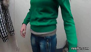 Emotional rush as czech teen gets mall-tempted into hardcore pov bang