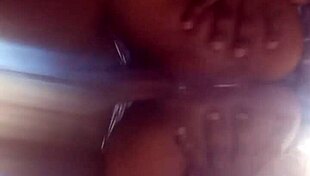 she drops her ass cheeks wide on that huge cock