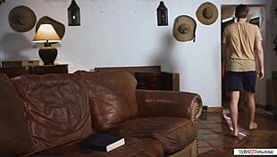 my BUSTY trans wife SOFIA FERRARIS in LINGERIE gives me a raging BONER