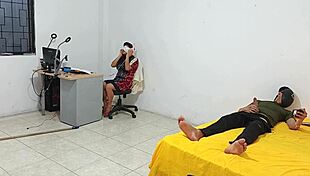 Step sister lounges as i jerk off right for her eyes