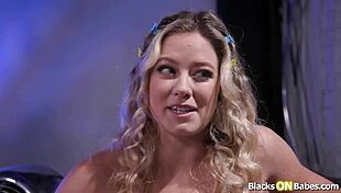 black stud assfucks petite blonde girlfriend deepthroat sloppy interracial