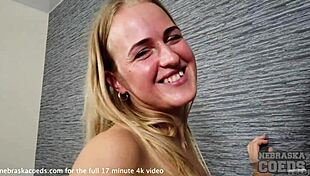 Fresh Skinny European Maria Nervous Casting Interview