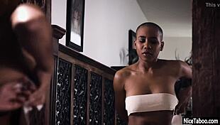 Her sexy black teen body in group fuck felt amazing