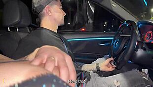 Young Colombian Luna Vitaler Fucks Duvan Saray in Public Car